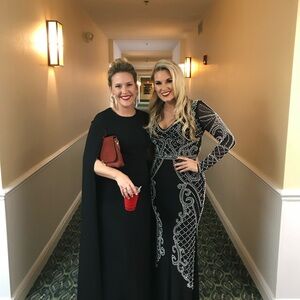 Elegant Black Evening Gown- Marchesa Notte - Dillard’s purchase - Worn Once -